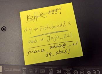 Wachtwoorden op briefje SSO Azure Active Directory