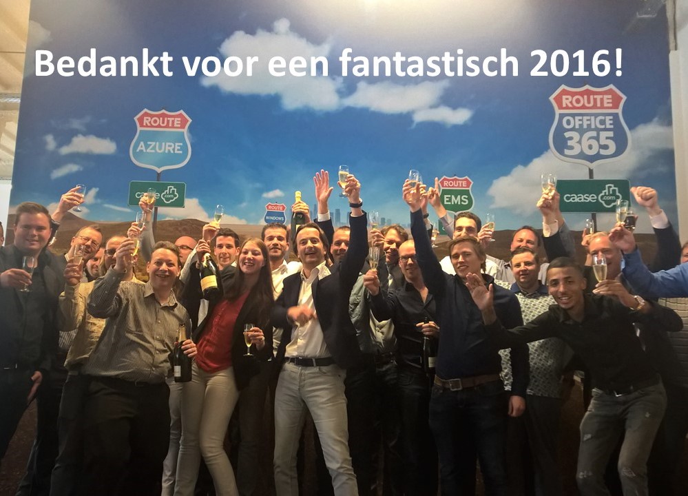 Caase bedankt 2016