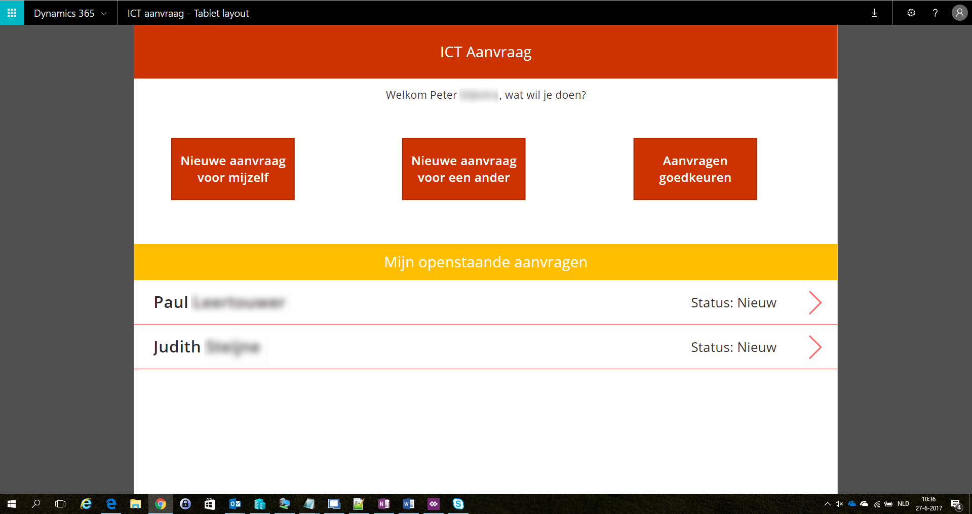 Microsoft Caase.com PowerApp en Flow